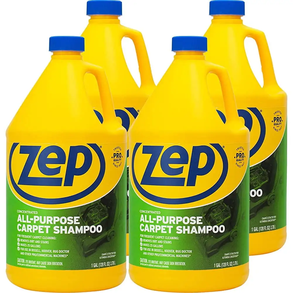 ZEP All-Purpose Carpet Shampoo Concentrate 128 ounce ZUCEC128 (Case of 4)