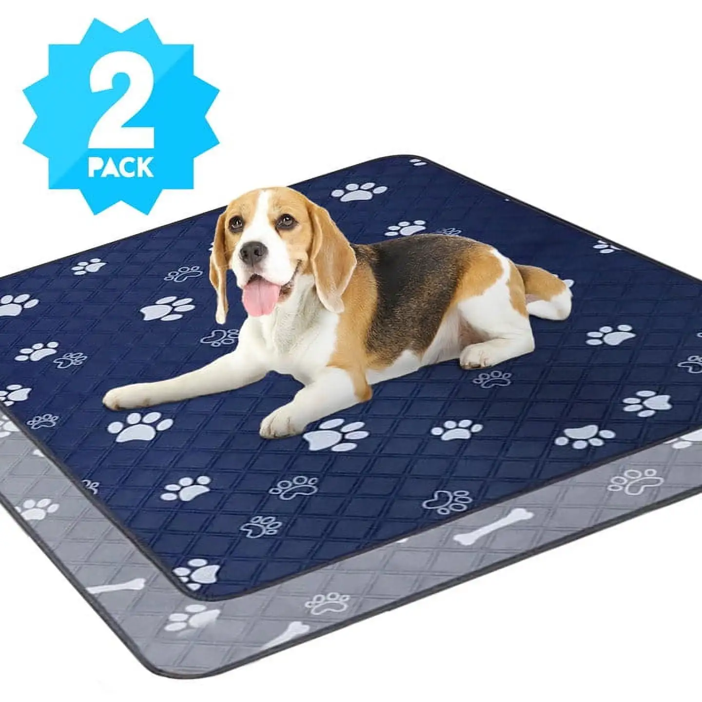 ZOUYUE 2Pack Washable Pee Pads for Dogs.18x24Reusable Puppy Pads