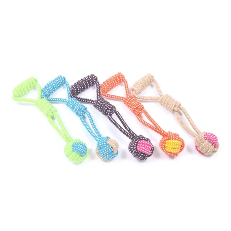 ZPAQI Dog Rope Fetching Toy Tug-of-war Game for Dogs Teething Chew Molar Toy