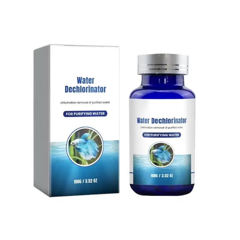 ZPAQI Water Dechlorinator Tablet Chlorine Solution Water Conditioner for Aquariums