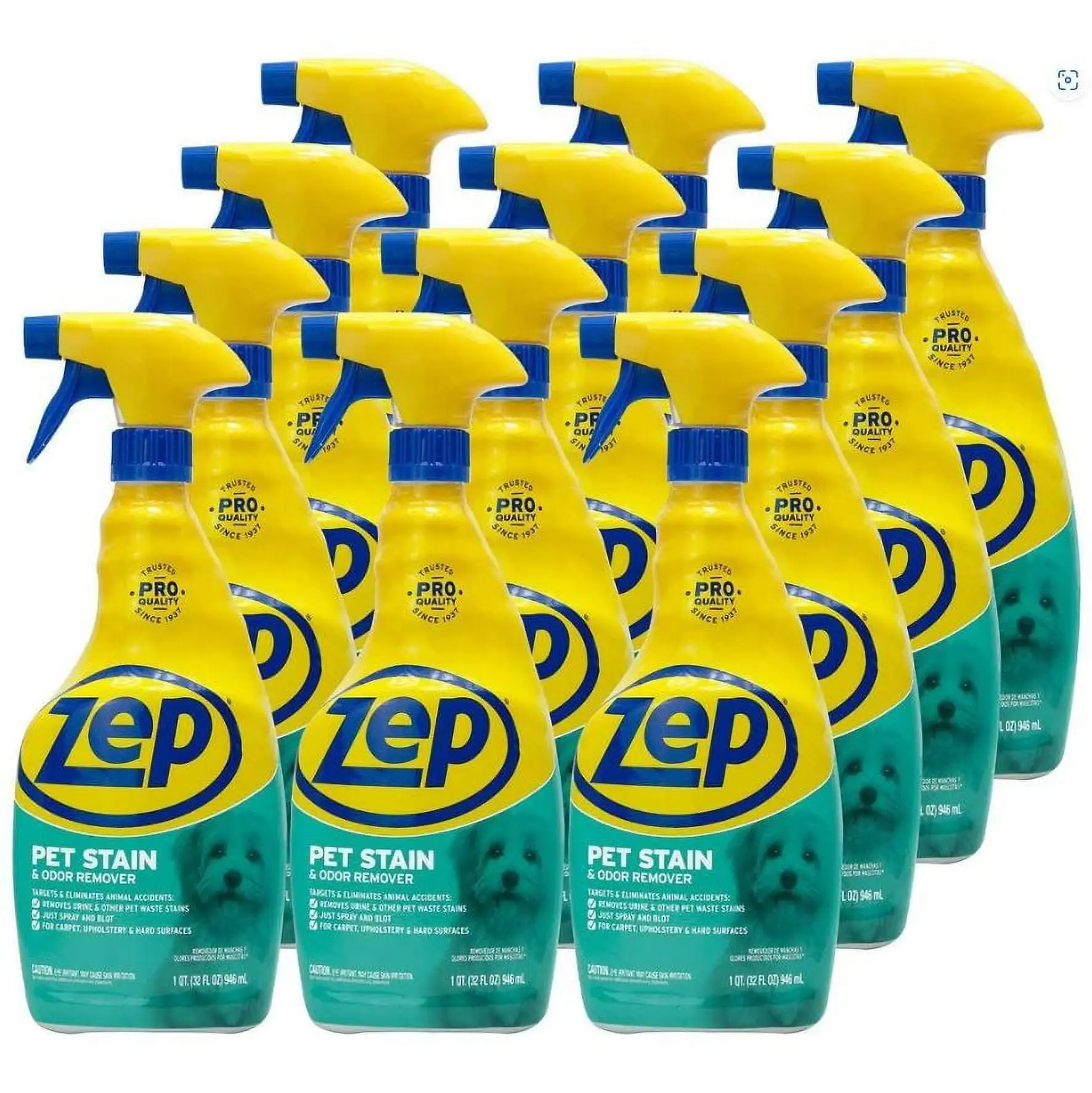 Zep Pet Stain and Odor Remover 32 Ounce ZUPETODR32 (Case of 12)