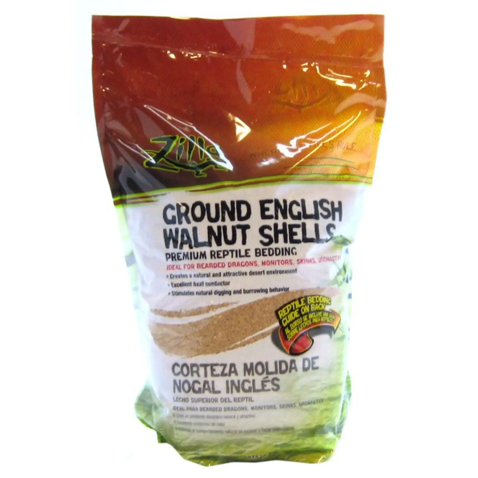 Zilla Desert Blend Ground English Walnut Shells Reptile Substrate