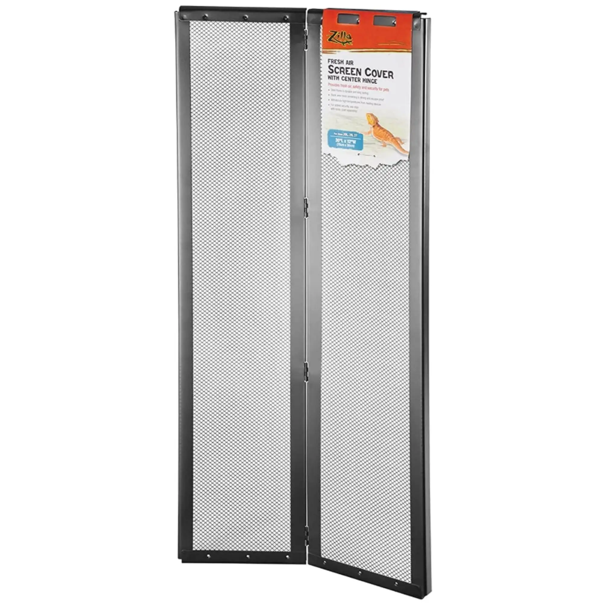 Zilla Fresh Air Screen Cover with Center Hinge 30 x 12 Inch