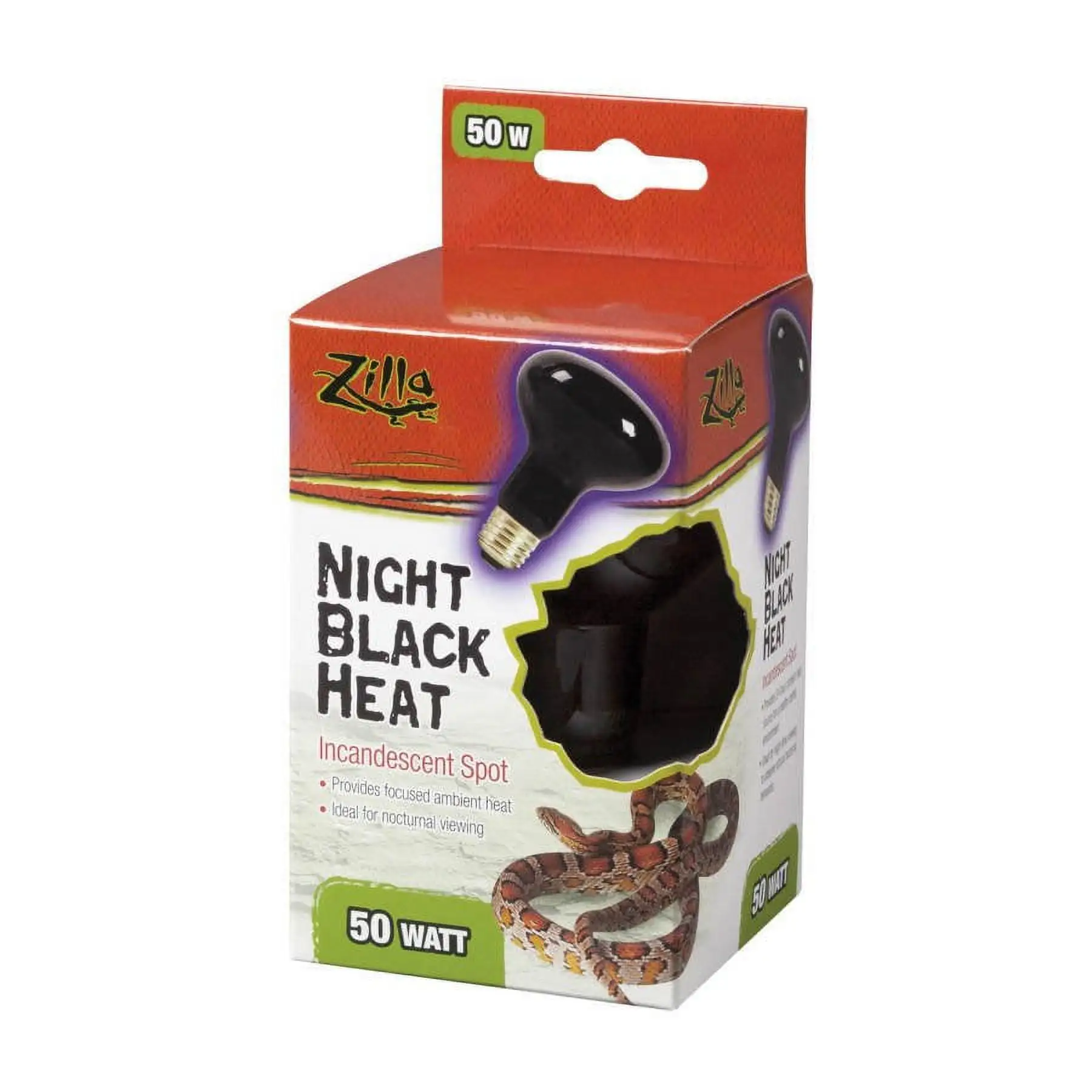 Zilla Incandescent Spot Bulbs Night Black 50 W