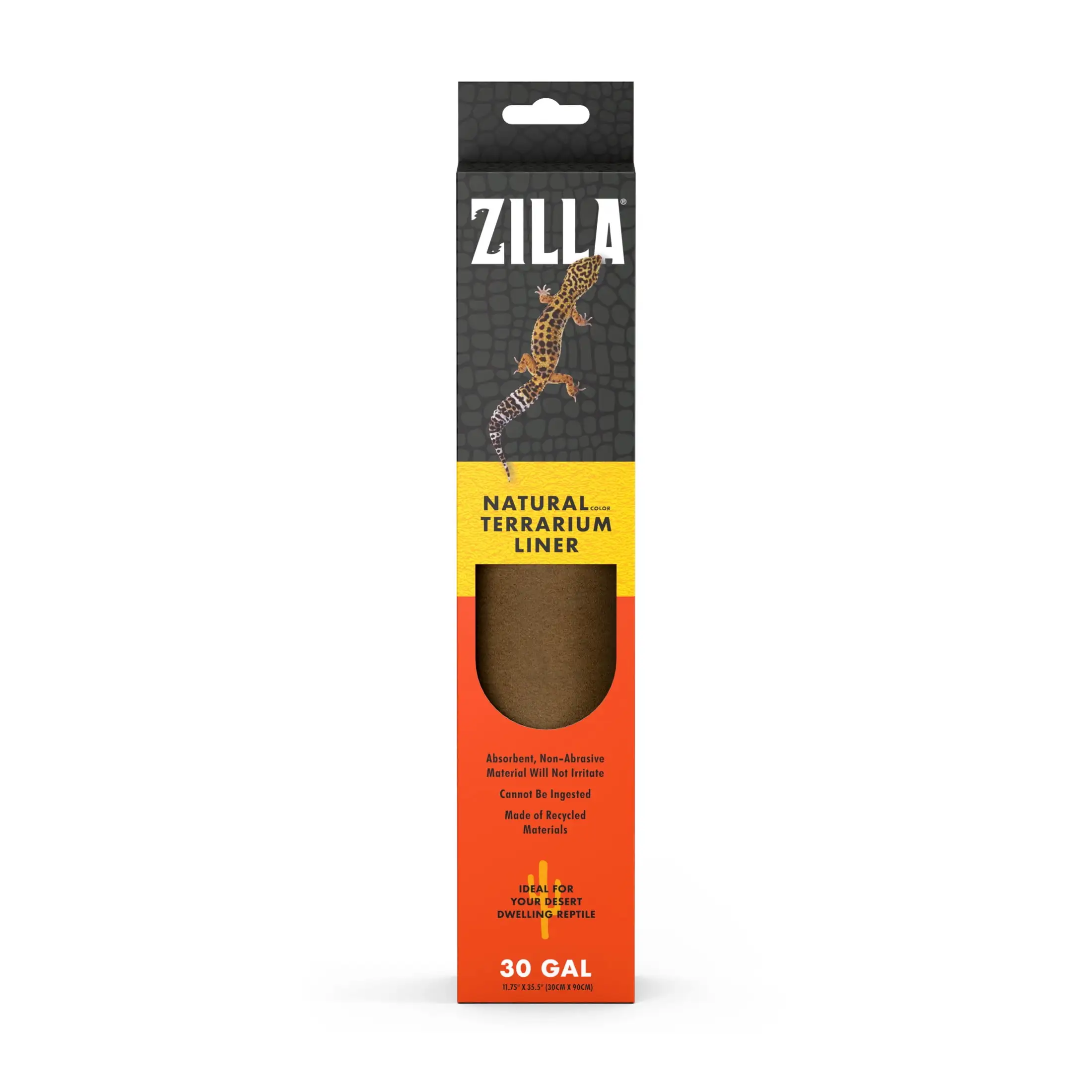 Zilla Reptile Terrarium Liner Brown 30/38/45 Gallon