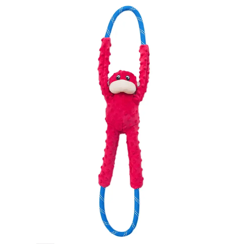 Zippy Paws Monkey RopeTugz - Red