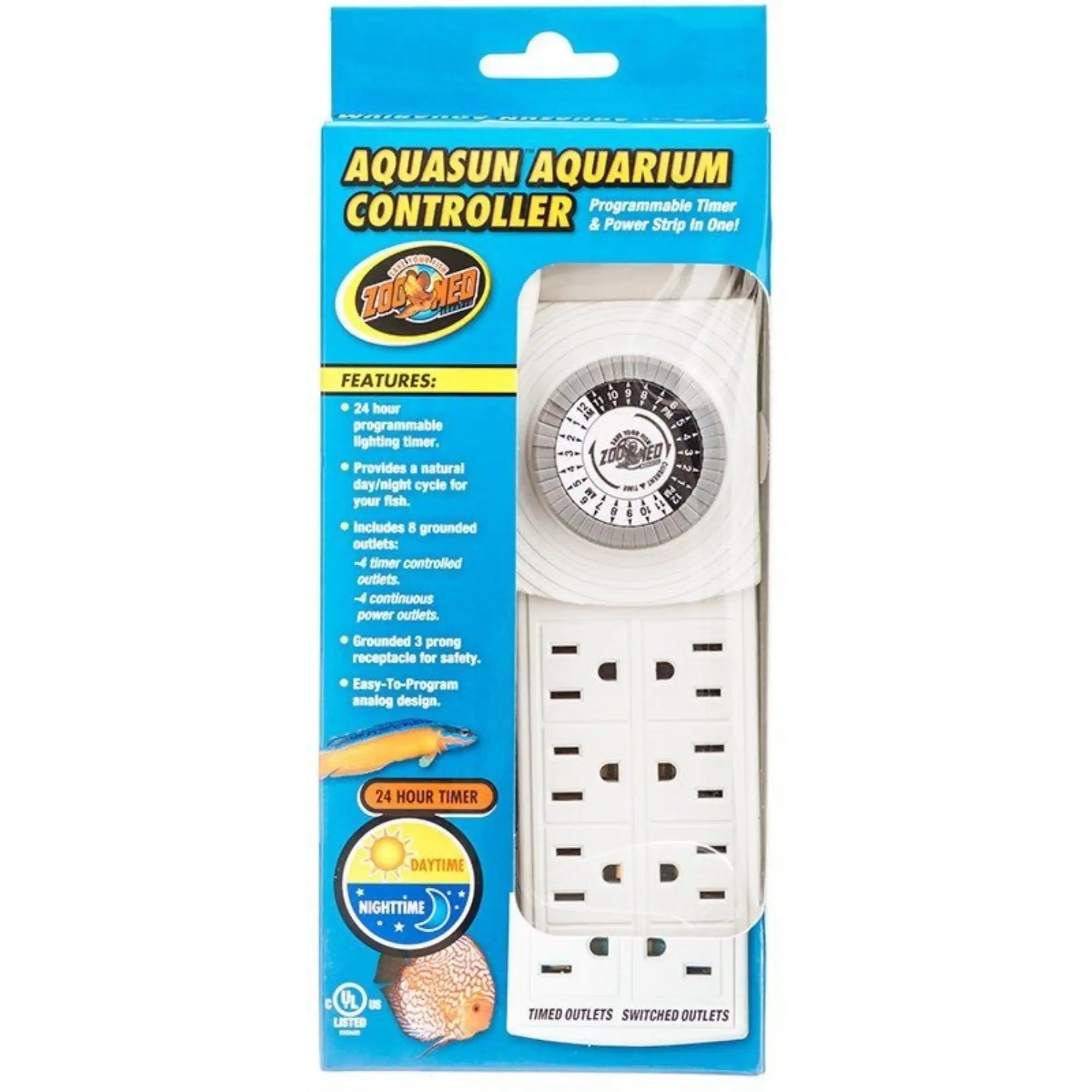 Zoo Med AquaSun Aquarium Controller Timer & Power Strip