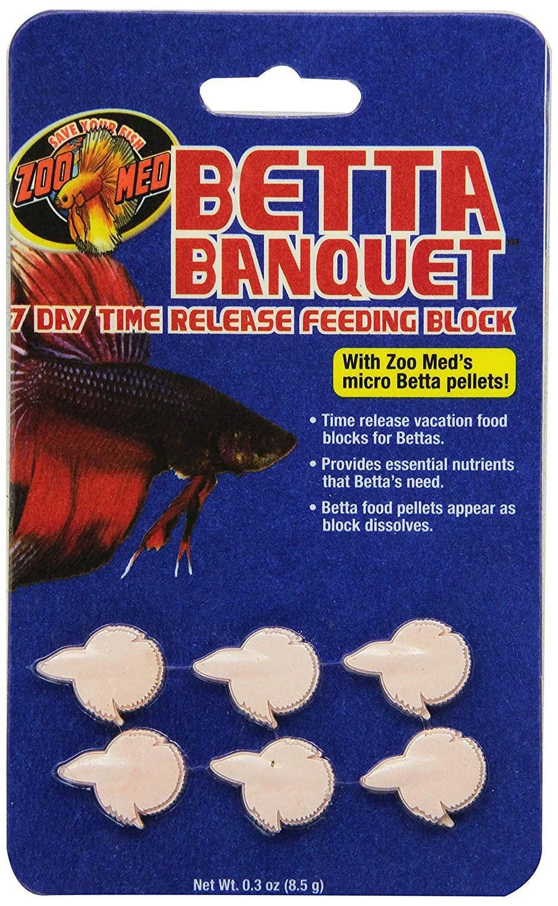 Zoo Med Betta Banquet® 7 Day Release Feeding Block