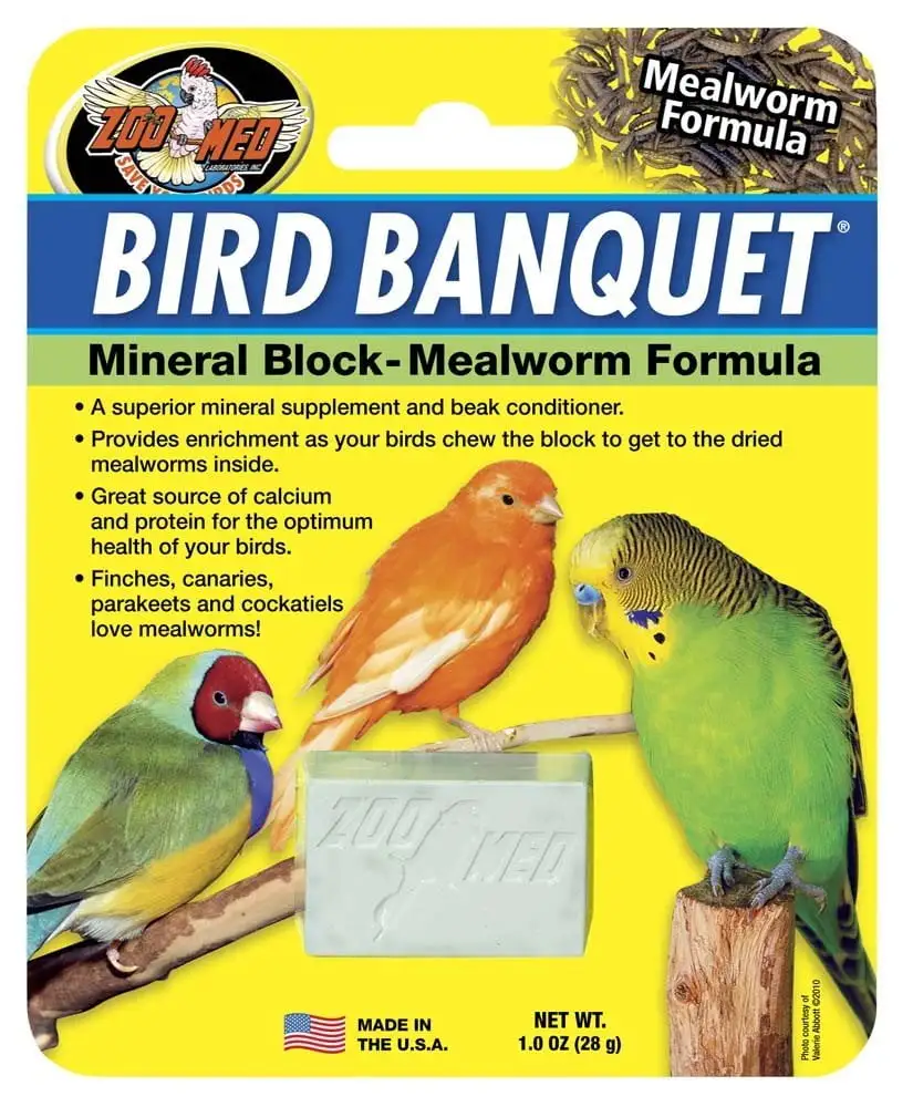 Zoo Med Bird Banquet Formula Mineral Block