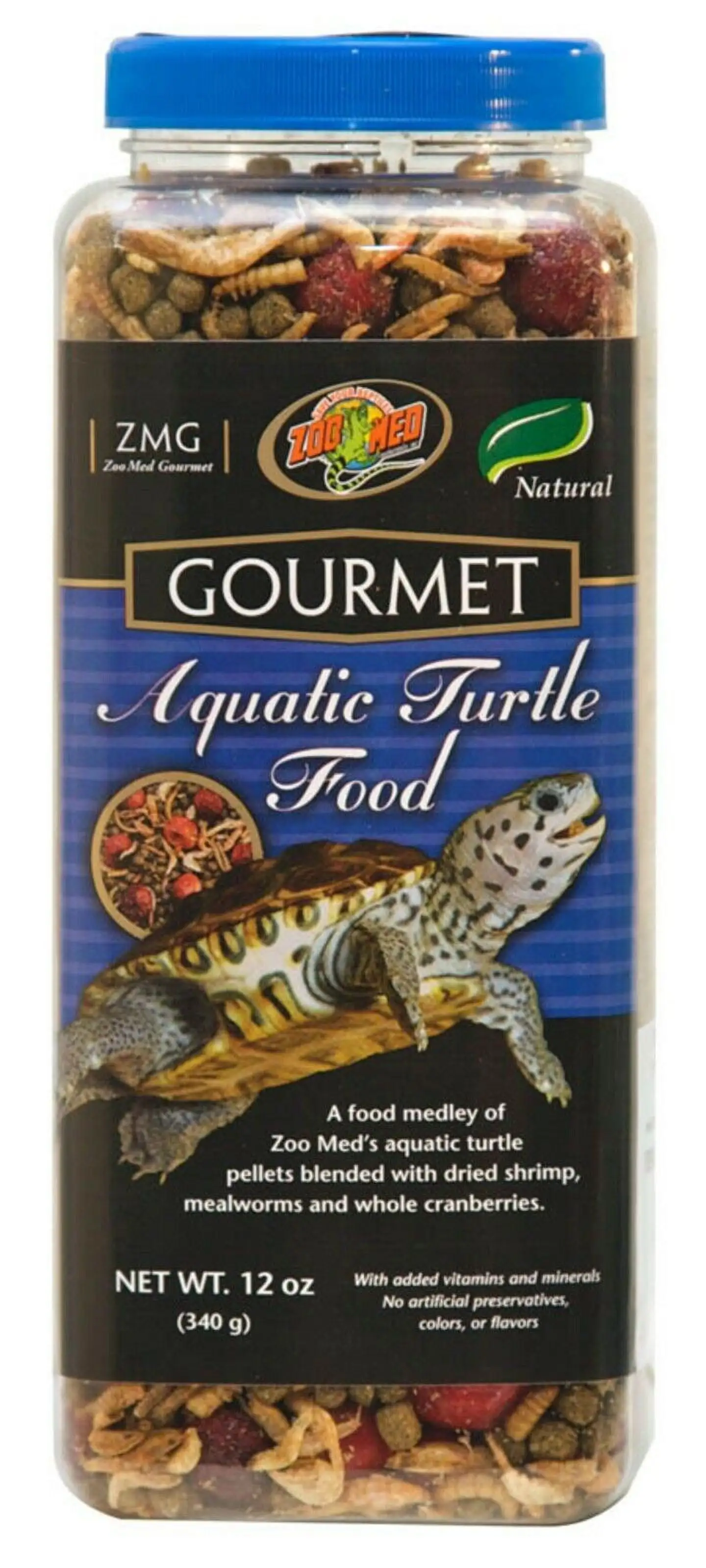 Zoo Med Gourmet Aquatic Turtle Dry Food. Asst Sizes