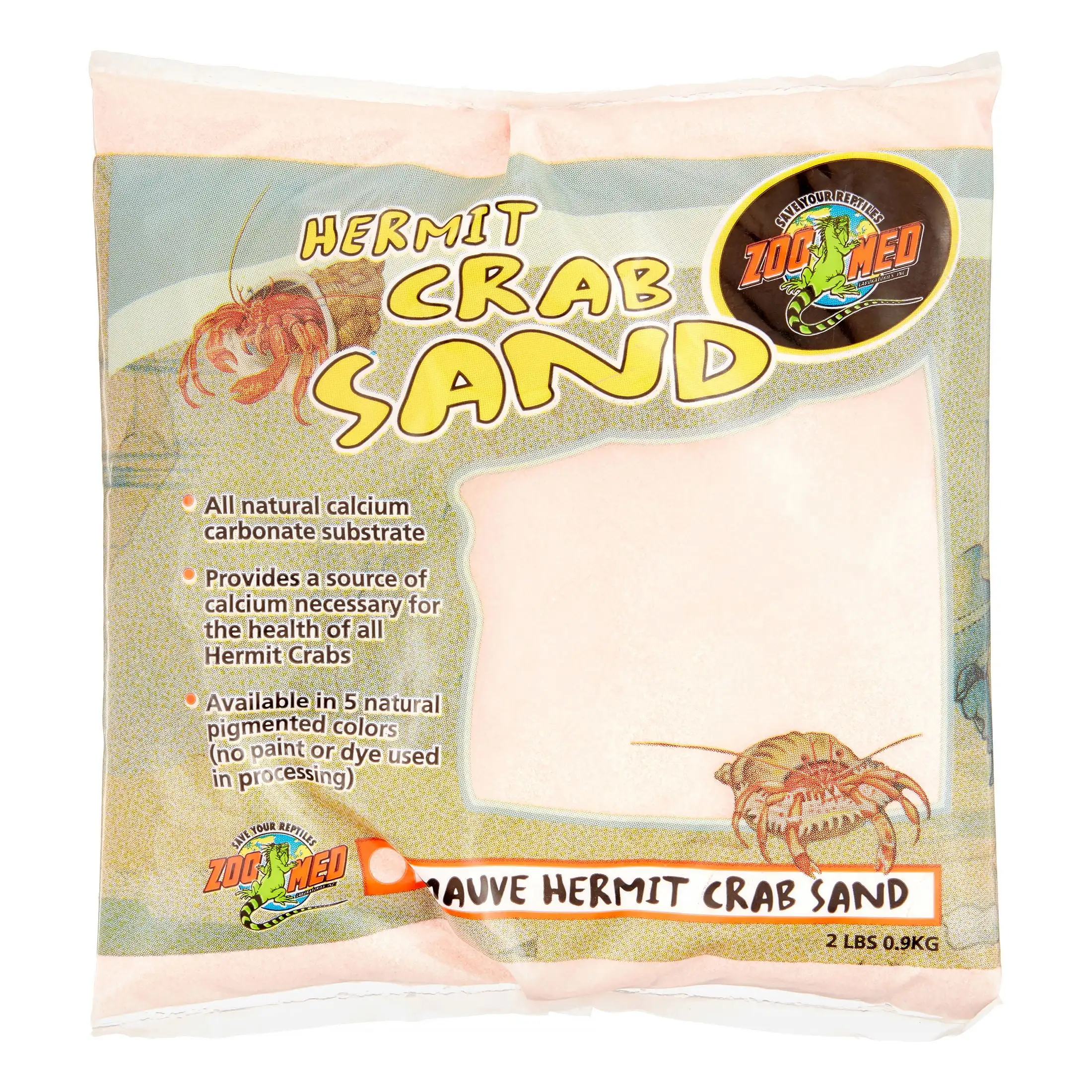 Zoo Med Hermit Crab Sand. 2 Lb. Mauve