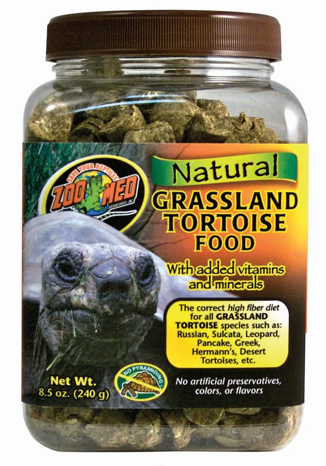 Zoo Med Laboratories Inc-Natural Grassland Tortoise Food 8.5 Ounce