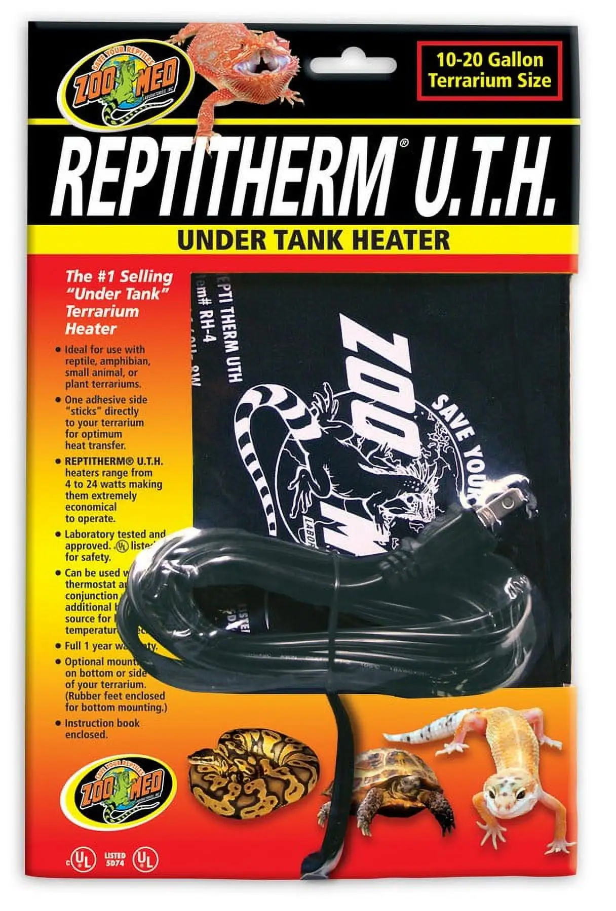 Zoo Med Laboratories Reptitherm?? Small Under Tank Heater 6 X 8 Inch