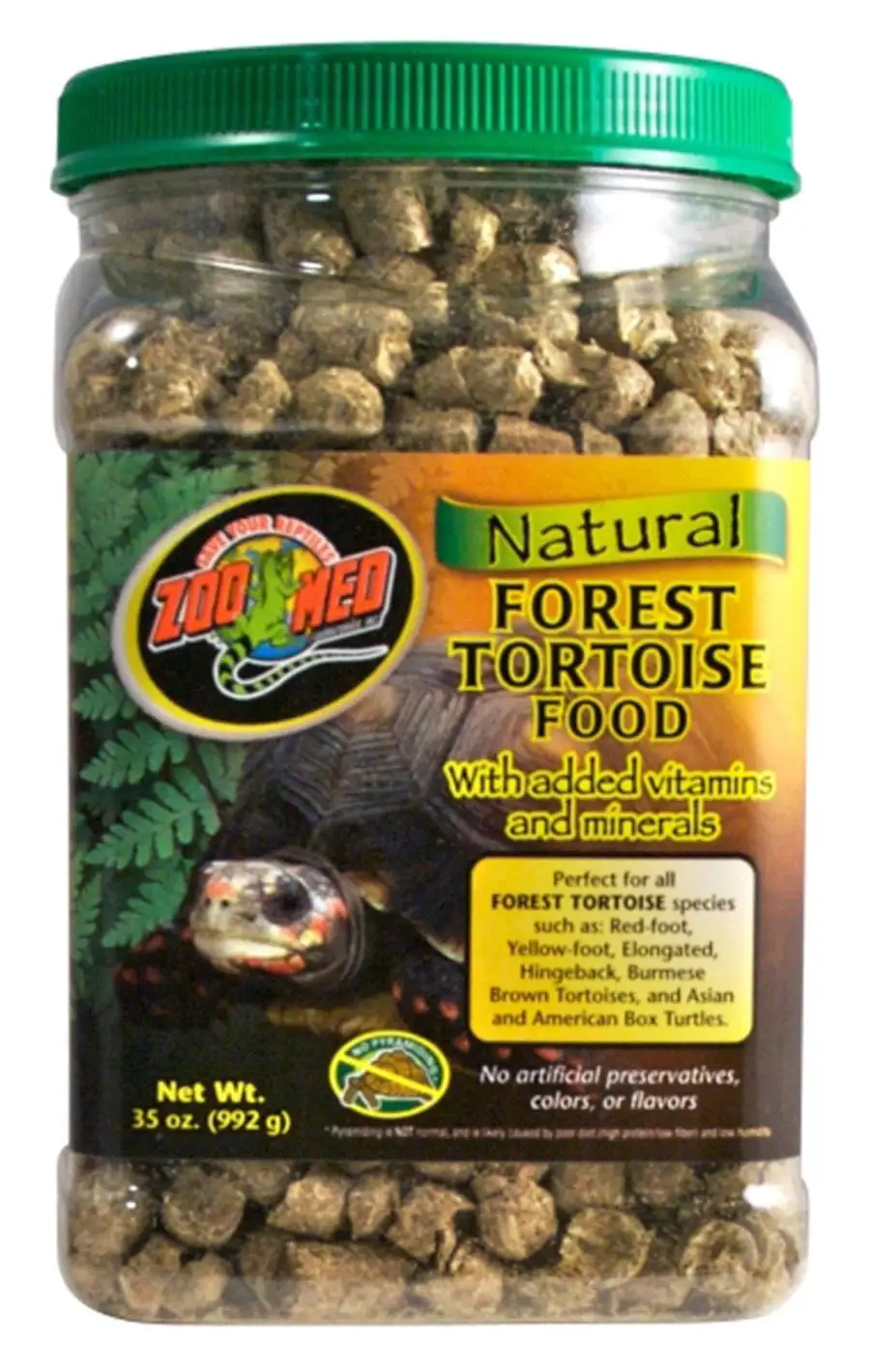 Zoo Med Natural Forest Tortoise Dry Food. 35 oz