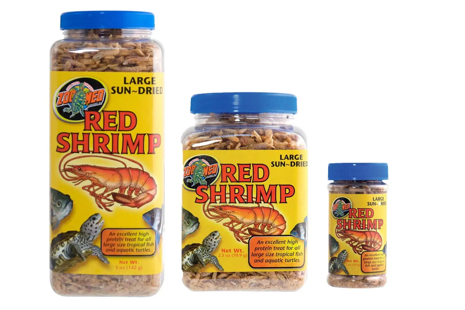 Zoo Med Sun-Dried Large Red Shrimp Reptile Food