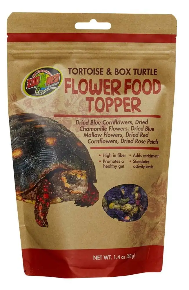 Zoo Med Tortoise & Box Turtle Flower Food Topper 1.4oz