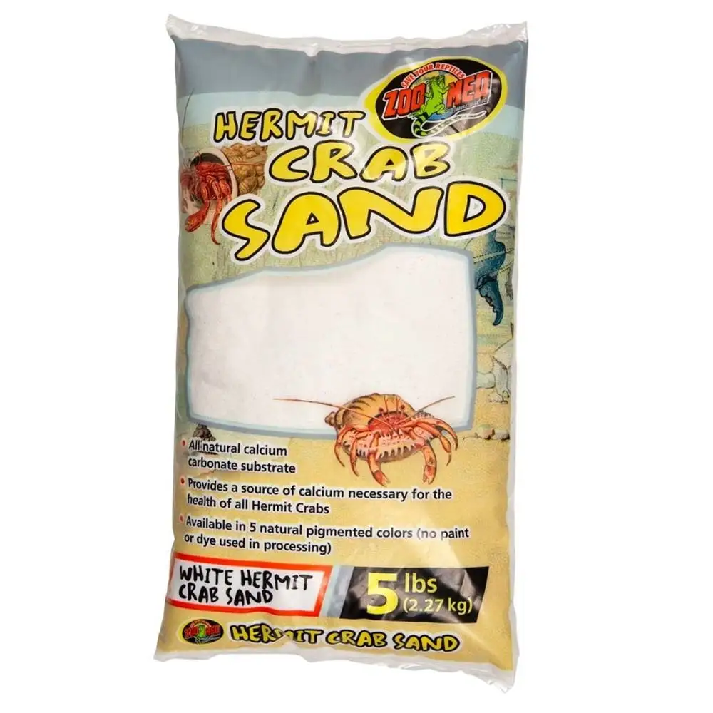 Zoo Med White Hermit Crab Sand. 5 lbs