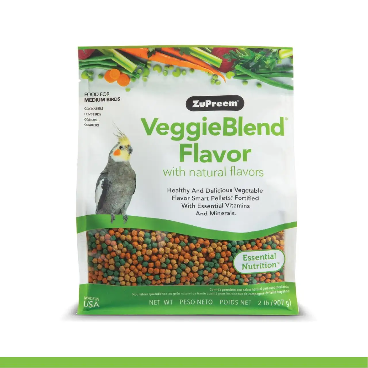 ZuPreem?? VeggieBlend?? Flavor with Natural Flavor for Medium Birds