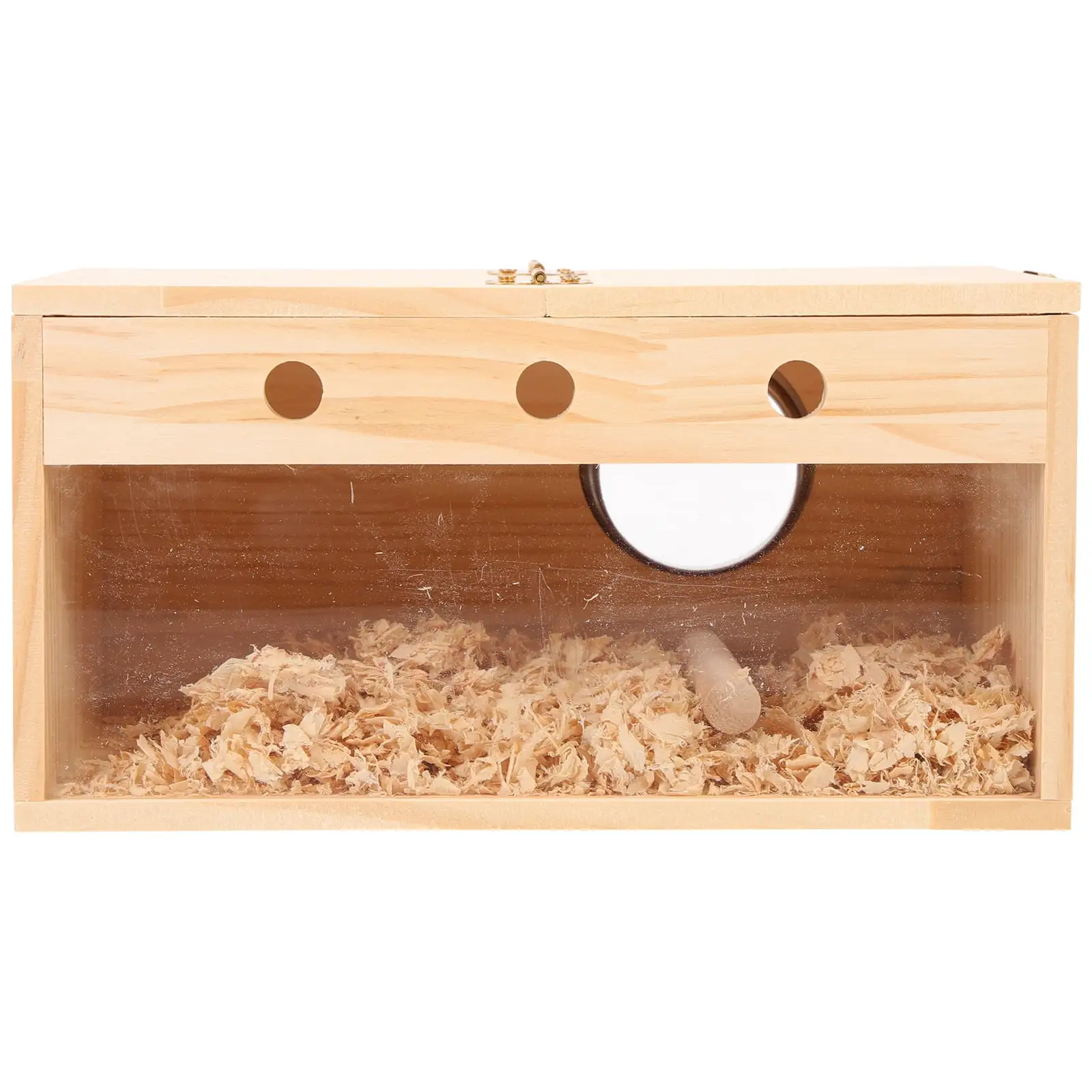 OUNONA Wooden Bird House Parrot Breeding Box Bird Nesting Box Wooden Parakeet Nest Parrot Accessory