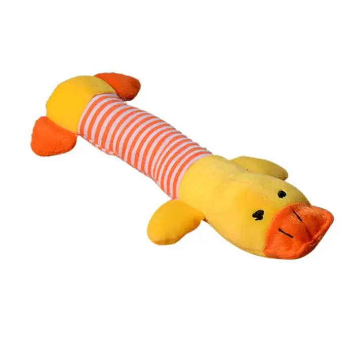 YUEHAO Pet Supplies Pet Puppy Dog Chew Squeaker Squeaky Plush Sound Pig Elephant Ball Toy Ye Yellow