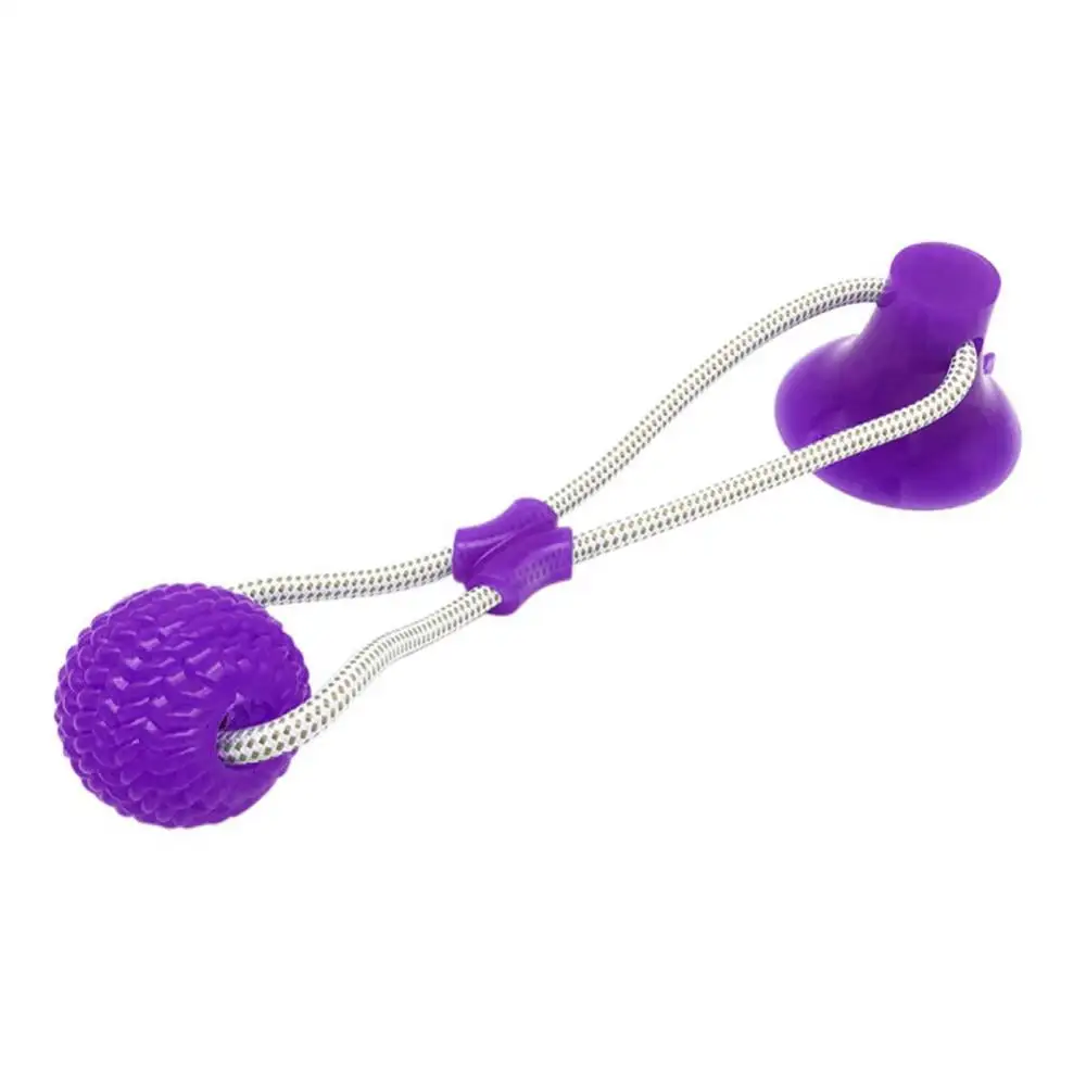 Clearance Dog Toys for Aggressive Chewers.Suction Cup Tug War Interactive Puzzle Dogs Toy Indestructible Chew Squeaky Rope Toys.for Small Medium Large Dogs with Teeth Cleaning Food Dispensing.Purple