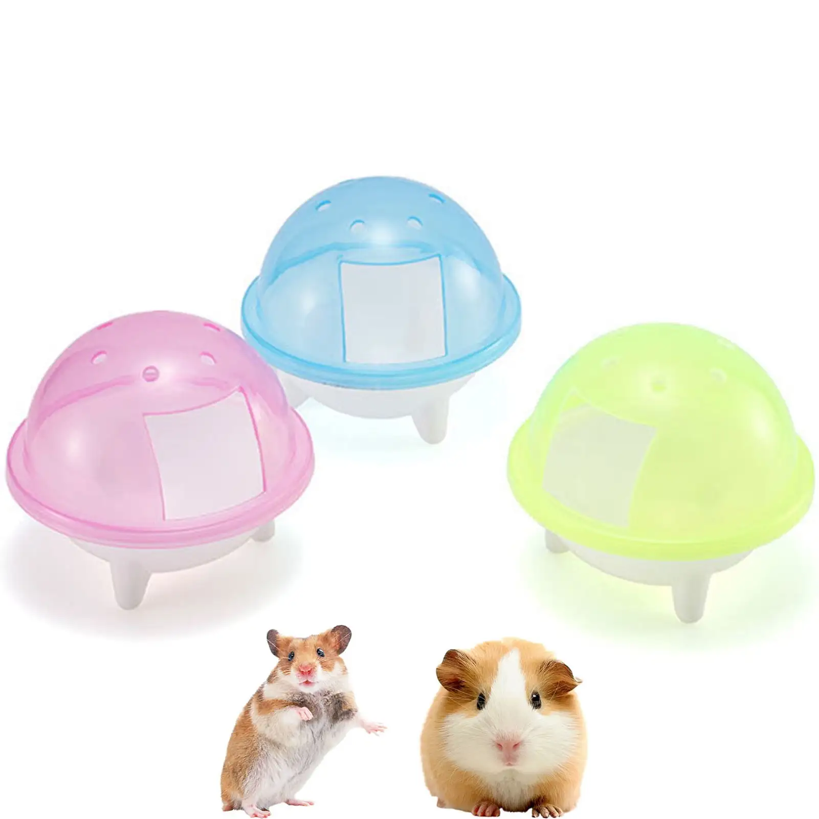 Walbest Hamster Sand Bathroom. Harmless Chinchilla Bath House Plastic Sand Bath Container for Small Animals Chinchilla Golden Bears Black Bear Hamsters Gerbil Mouse