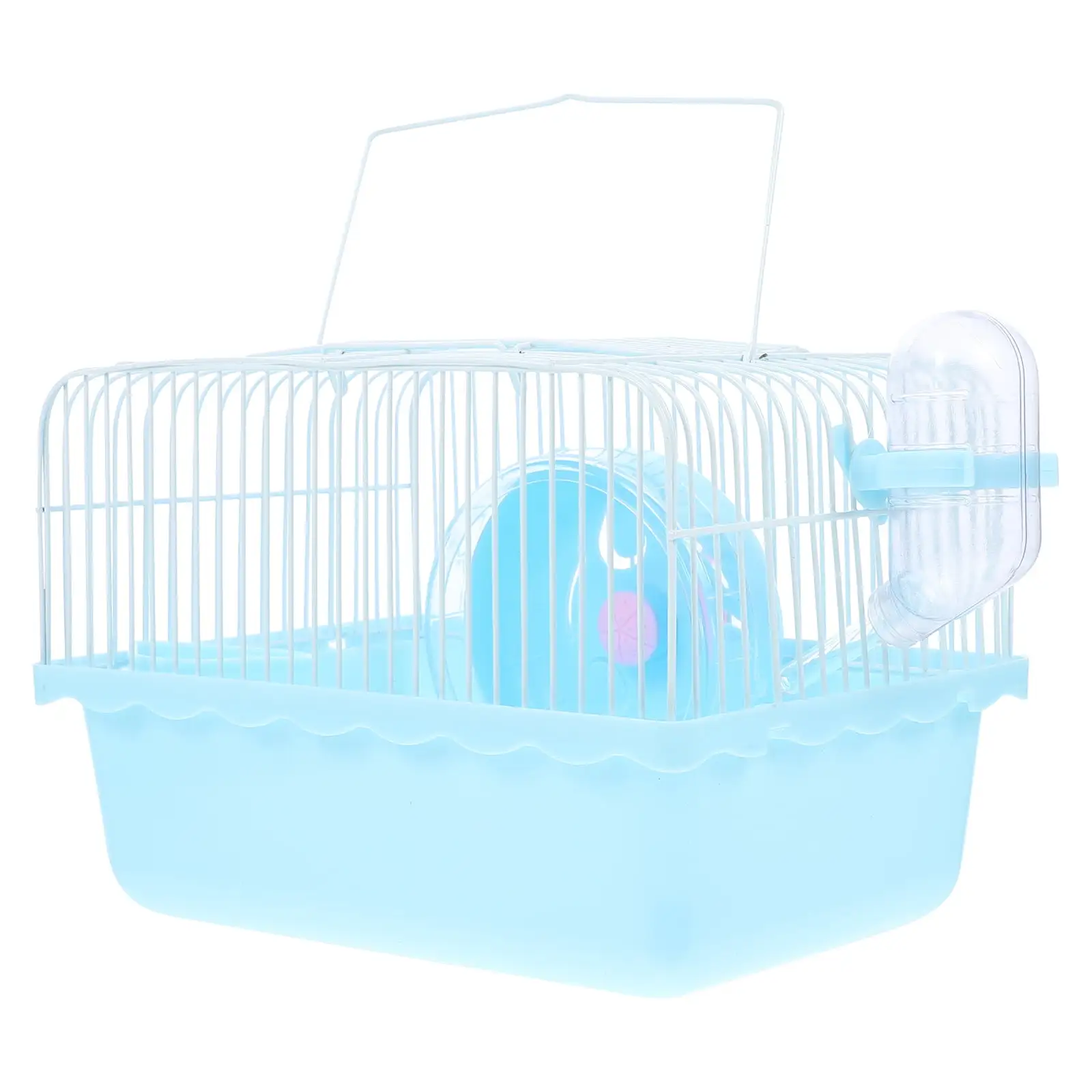 Hamster Cage Pet House Portable Small Pets House Chinchilla Hamster Travel House (Blue)