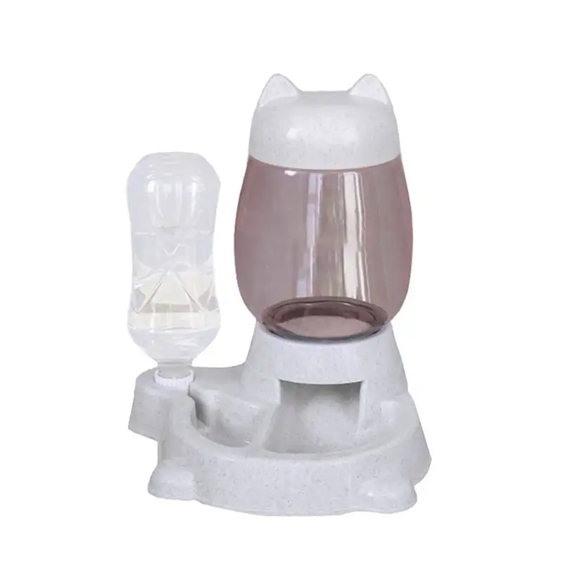 Pretty Comy Cat Feeder Automatic Dispenser Cat Food Bowl Pet Drinker Cat Feeder Automatic Water Dispenser Cat Food Bowl Pet Water Dispenser Prevent Overturning Pet Bowl Replenish