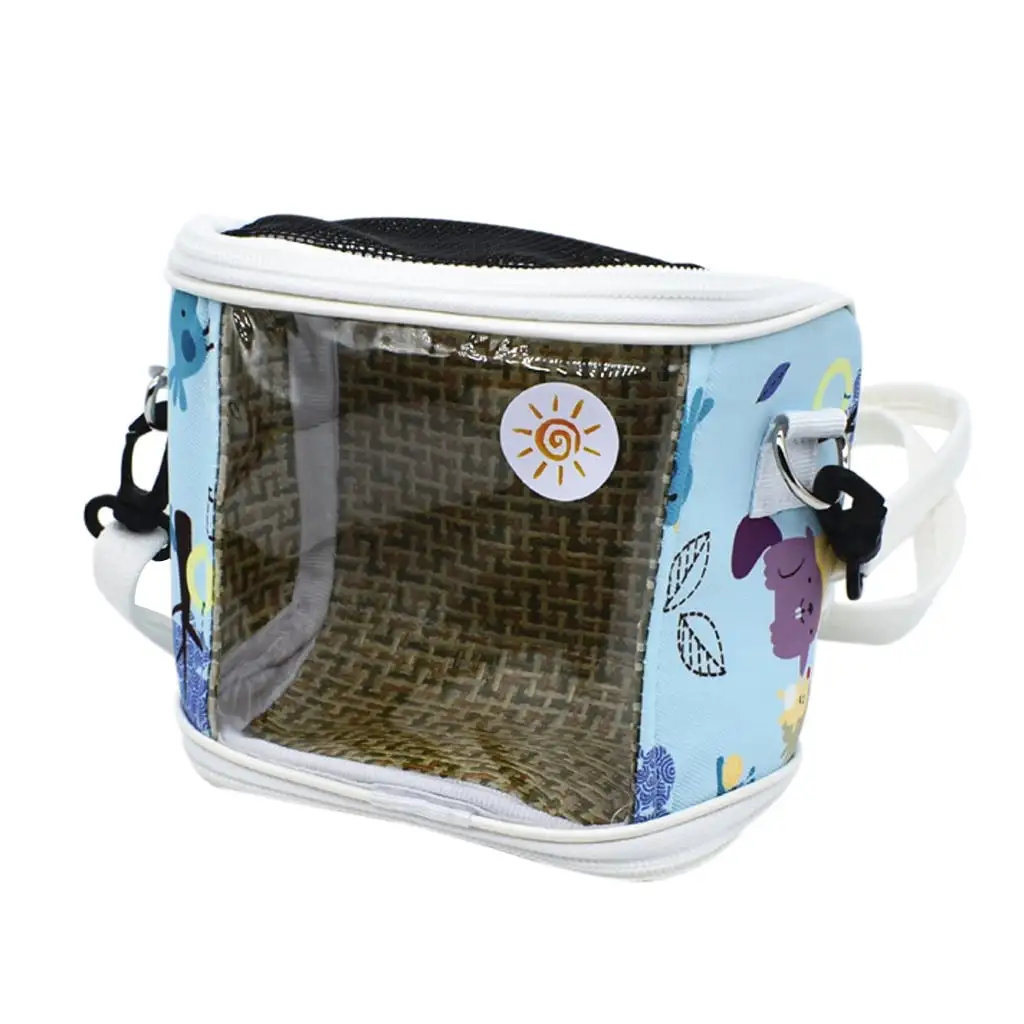 Bird Carrier Breathable Small Animals Pet Travel Cage with Transparent Window