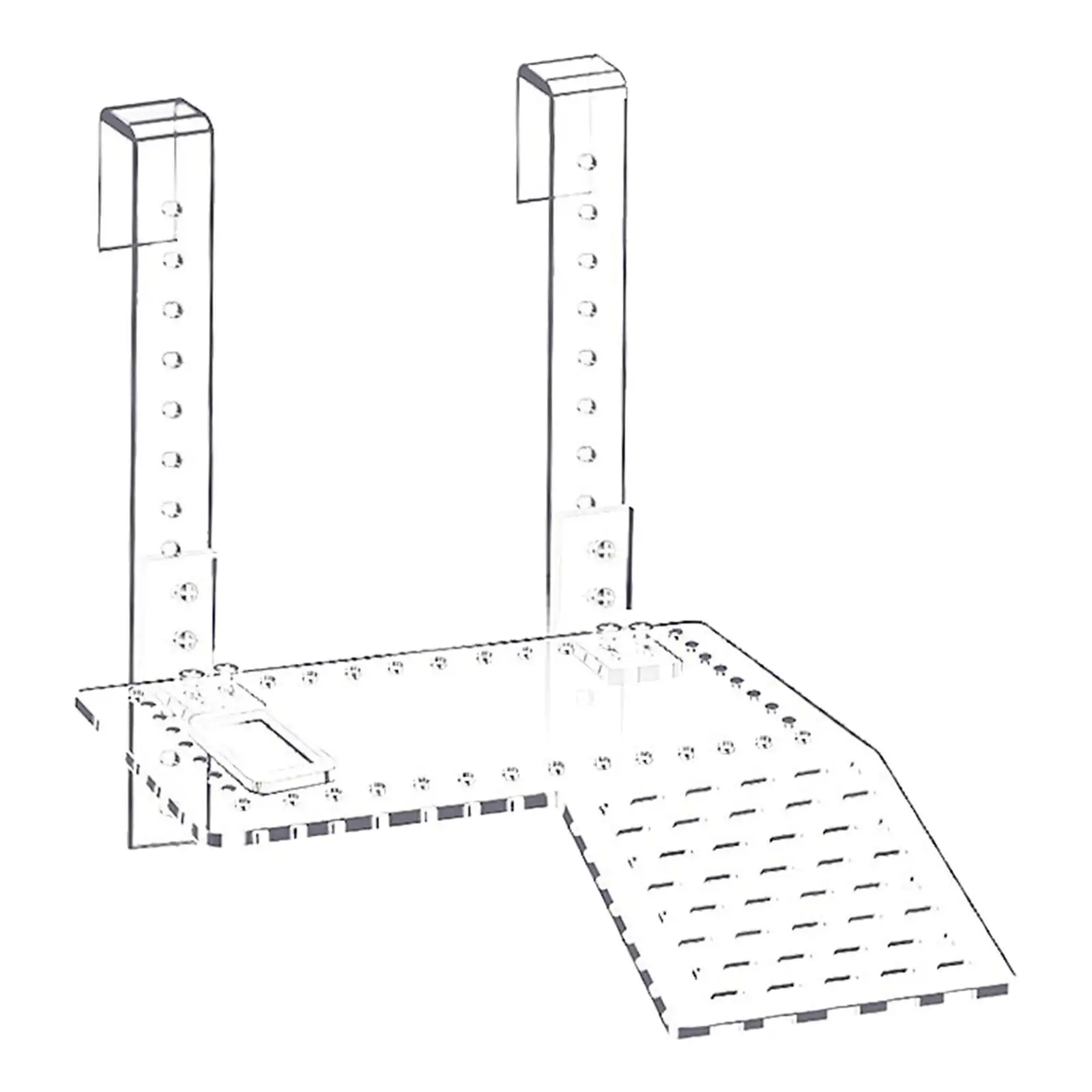 Clear Tortoise Floating Platform Reptile Climbing Dock for Turtles Terrapin Frog Size L