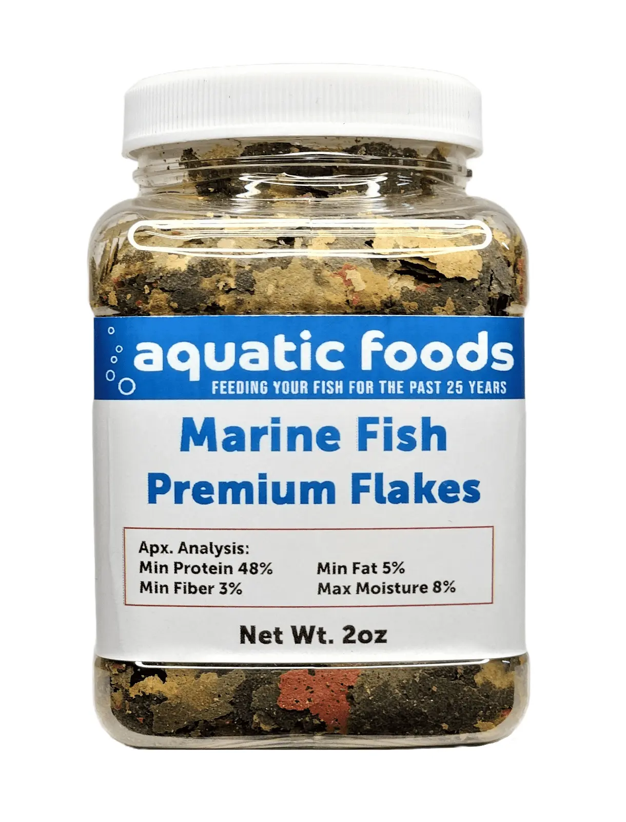 Marine Fish Premium Flakes for All Marine & Tropical Fish. Aquatic Foods Premiun Flakesa?|2oz Small Jar