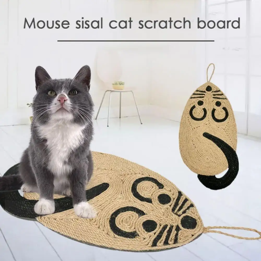 Cat Scratcher Mat Anti Slip Natural Sisal Cat Scratching Mats Horizontal Cat Floor Scratching Pad Rug Doorway Cat Sisal Mat Sleeping Carpet