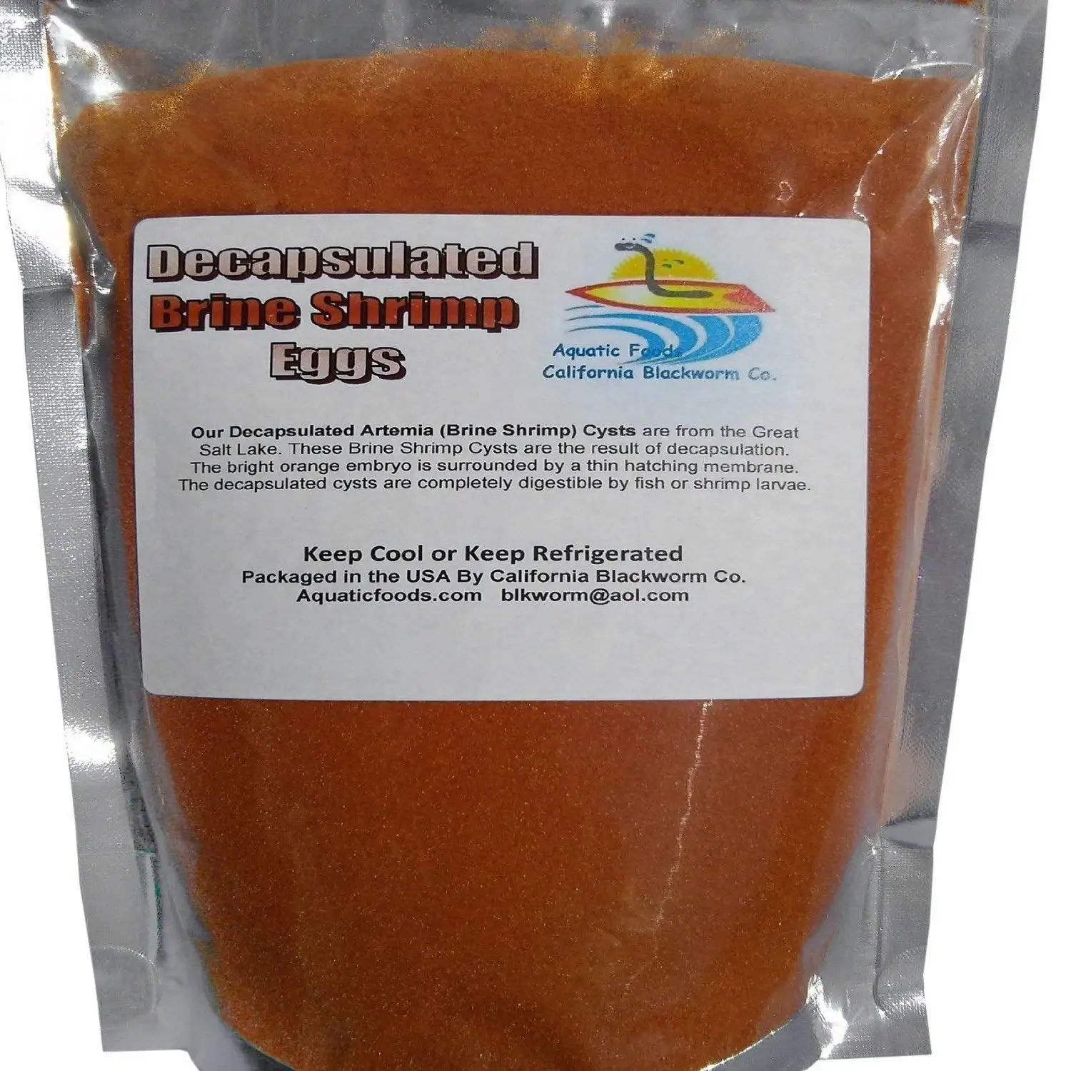 Aquatic Foods Decapsulated Brine Shrimp Eggs. for Corals. Sea Horse. ALL Fry & Babies - 1-lbs