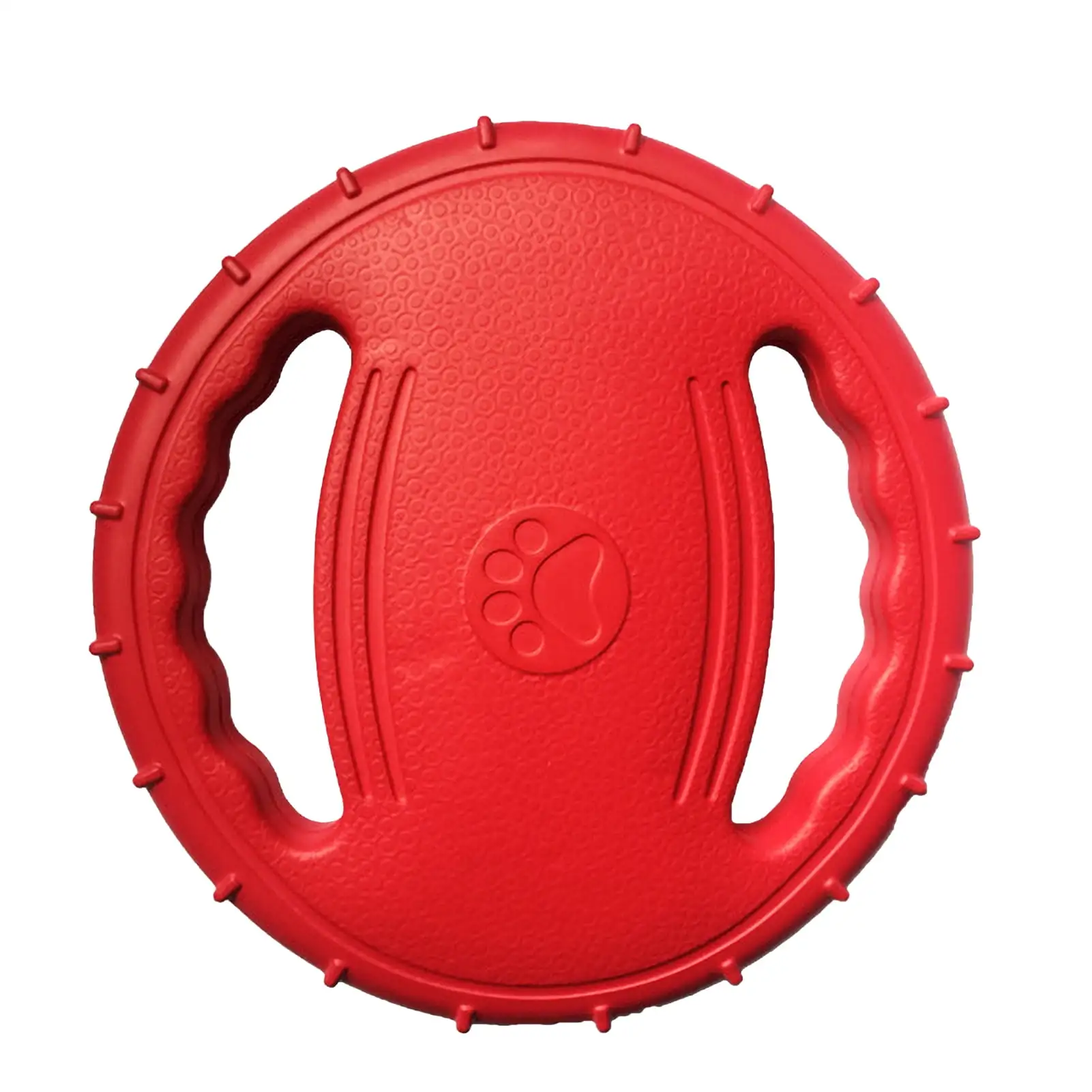 Pet Dog Flying Disc EVA Dog Training Ring with Double Handles Dog Flyer Activity Fetch