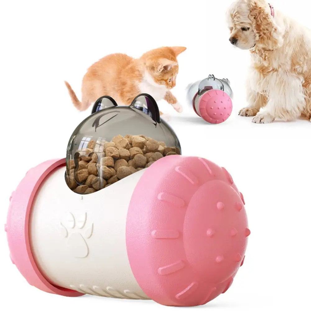 CSCHome Cats Dogs Toy.Dog Puzzle.Treat Dispensing Dog Toys.Interactive toys 5.8X3X4.3in(Pink)