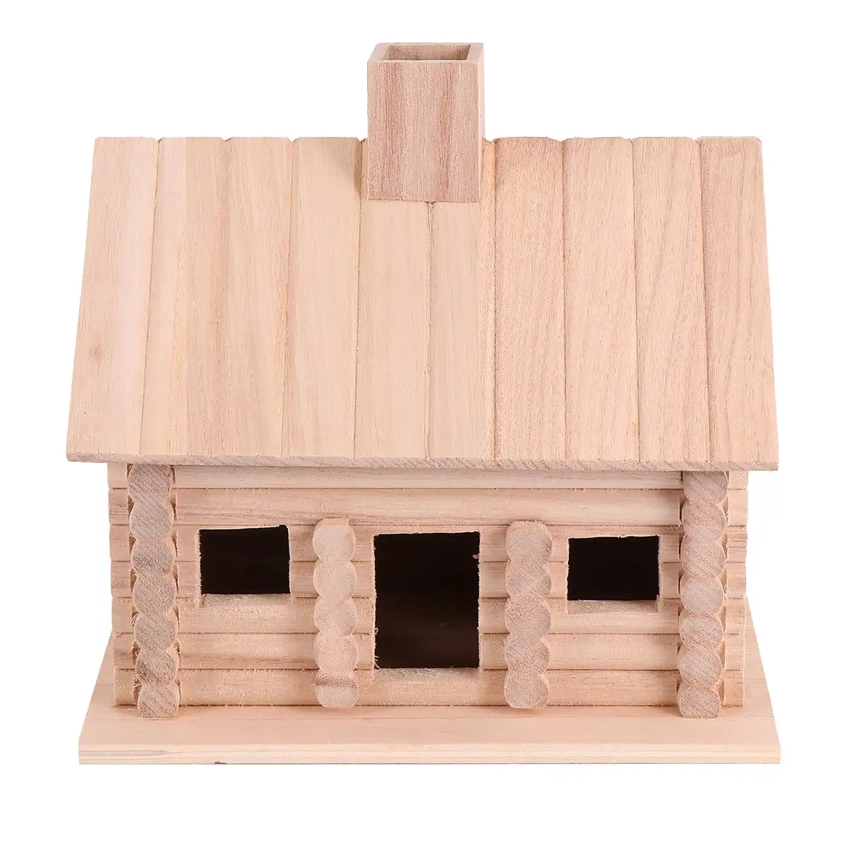 NUOLUX Bird Wooden Nest Birds Birdhouses Hanging Pine Birdhouse Unfinished House OutsideHouses Sleeping Mini Wood Houses House