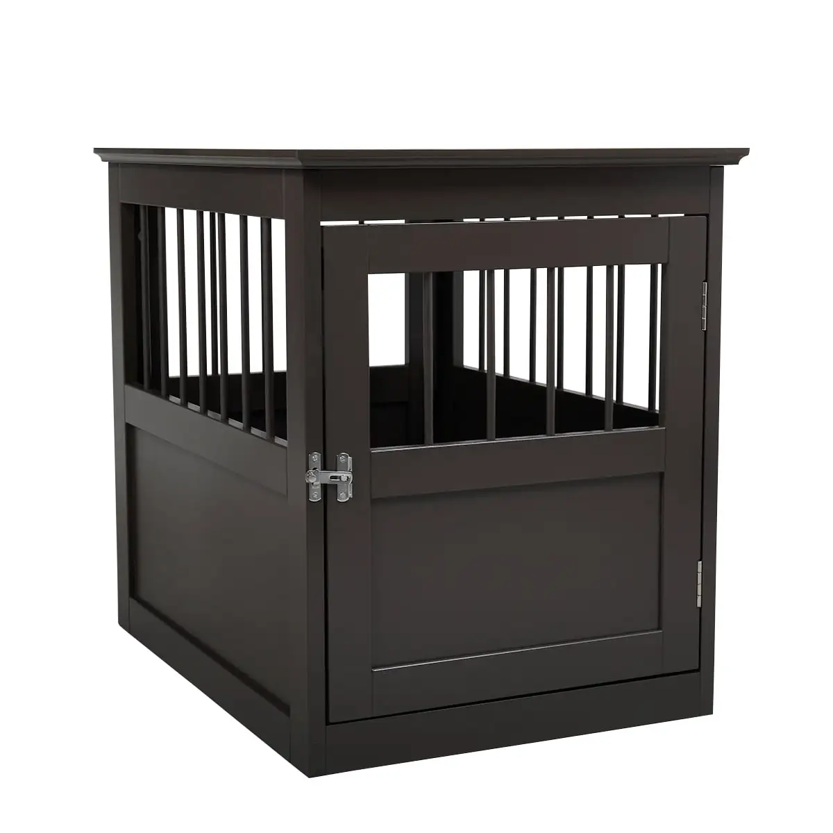 Seizeen Dog Kennel Crate for Small Dog. Wooden 2-In-1 Dog Cage & End Table. 24''L Dog Crate Furniture End Table. Coffee