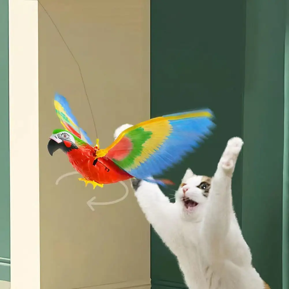 Simulation Bird Interactive Cat Toy for Indoor Cats.Automatic Hanging Eagle Flying Bird Funny Cat Interactive Toy Cat Supplies