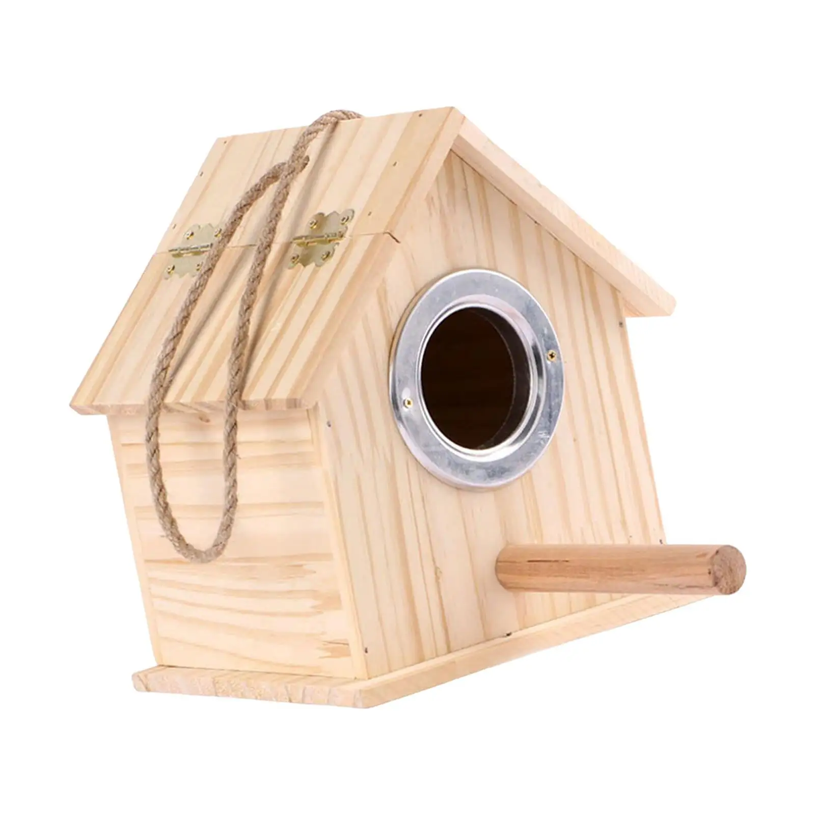 Wooden Birdhouse. Outdoor Hanging Birdhouse. Garden Patio Decorative Birdhouse Wren Swallow. Sparrow. Hummingbird. Throttle of Finch 21.5cmx16cmx18.3cm