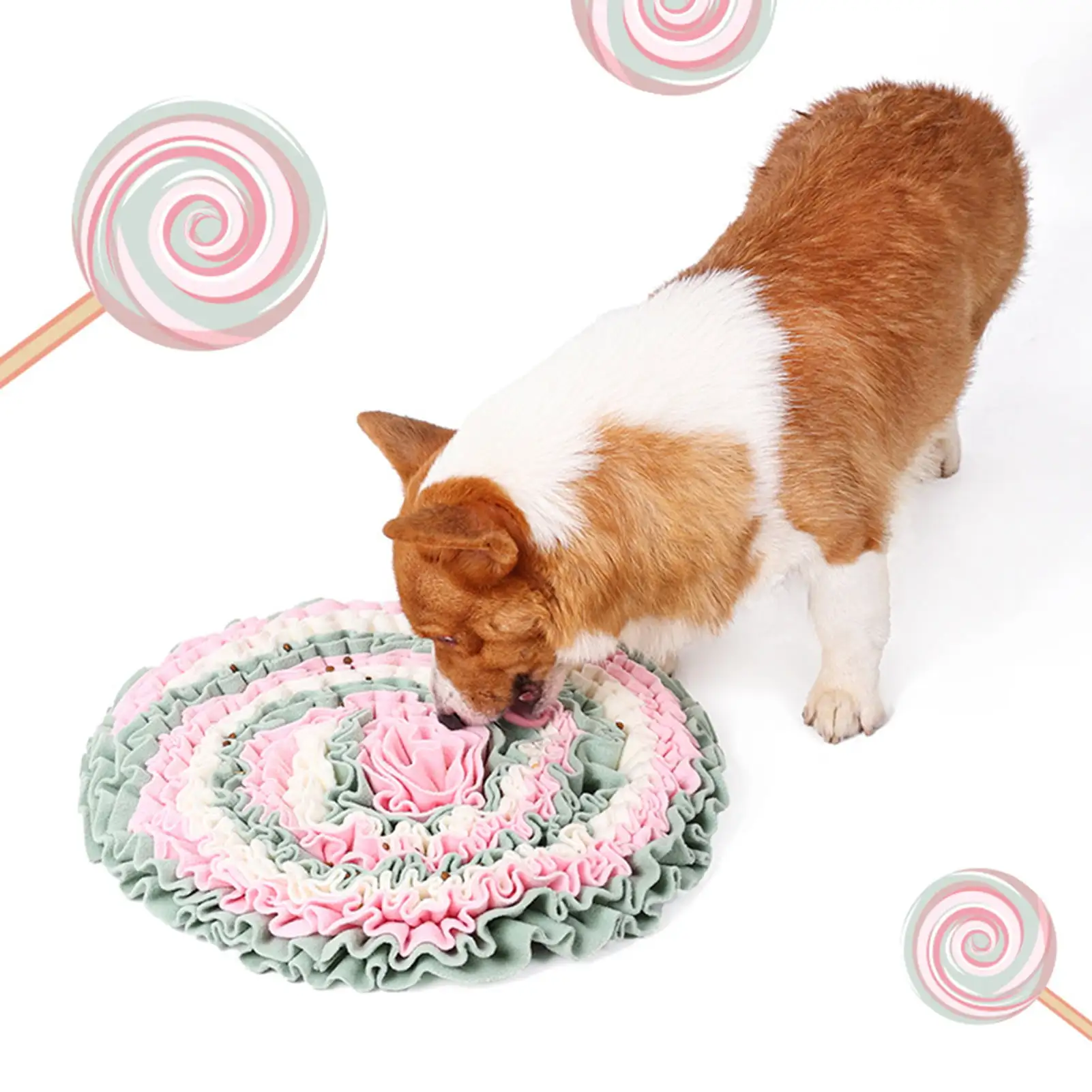 Cheers.US Pet Snuffle Mat for Large Dogs Interactive Dog Foraging Mat Durable Feed Games Snuffle Mats Natural Foraging Skills Training and Stress Relief for Small Medium Large Dog Sniffing Mat