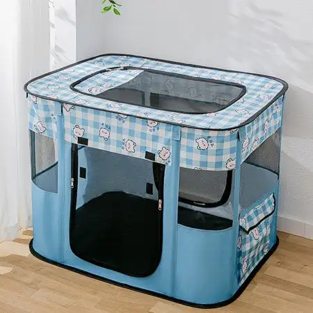 Merkaren Portable Foldable Pet Playpen.Foldable Dog Playpen.Pet Kennel Tent for Puppy Dog Cat Rabbit.Dog Kennel for Indoor Outdoor Travel Use