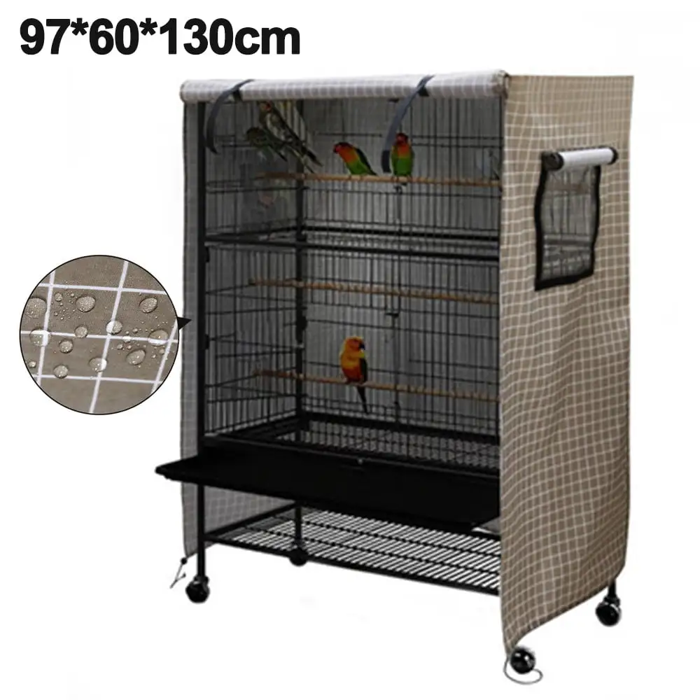 Bird Cage Cover. Waterproof. Large Bird Cage Cover. Washable Parrot Cage Cover. Windproof Dustproof Night Cover for Parrot Cag