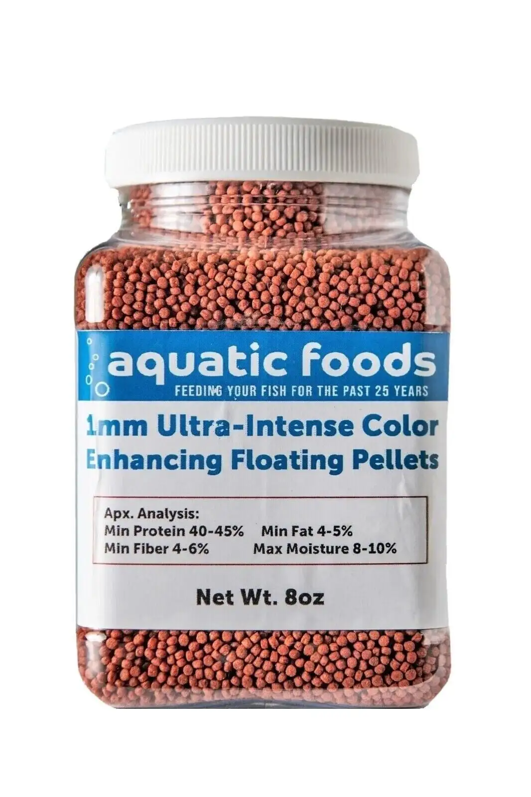 1mm Ultra-Intense Color Enhancing Floating Pellets for Discus. Cichlids. All Tropicals. Koi and Pond Fisha?|8oz Small Jar