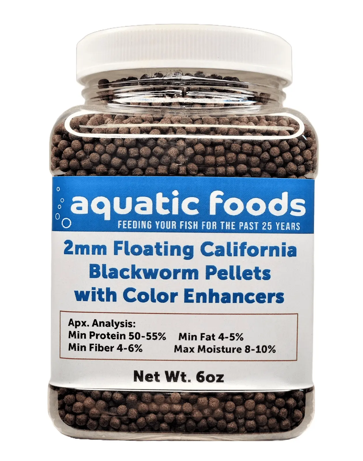 2 mm Floating Blackworm Pellets with Color Enhancers & Vitamins. Great for All Tropical Fish. Marine Fish. Cichlids. Carnivores. Discus. Coldwater Fish. Koi & Pond Fisha?|6oz Small Jar