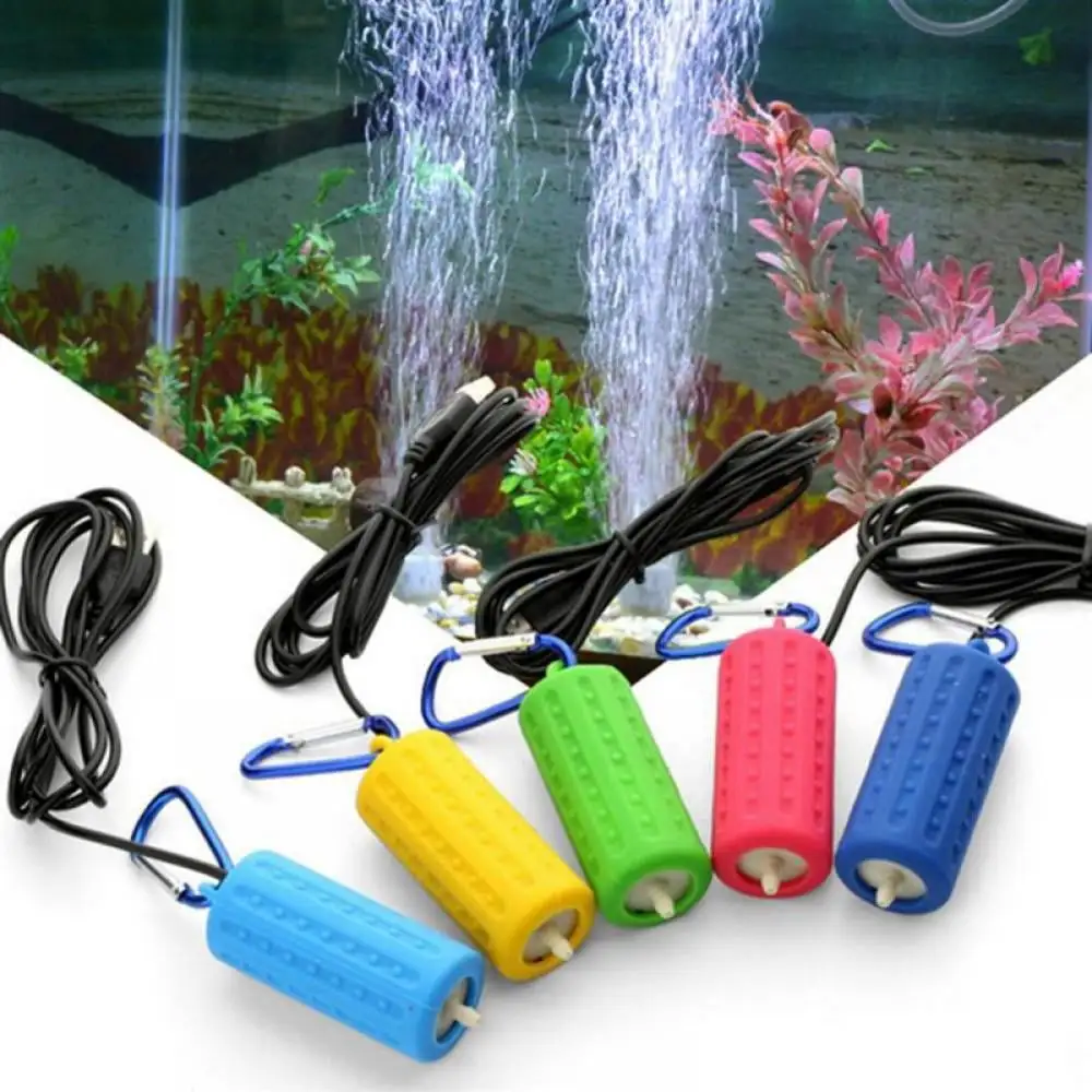 Mini Silent USB Aquarium Filter Fishing Tank Oxygen Air Pump Tube Energy Efficient Aquarium Filter Green