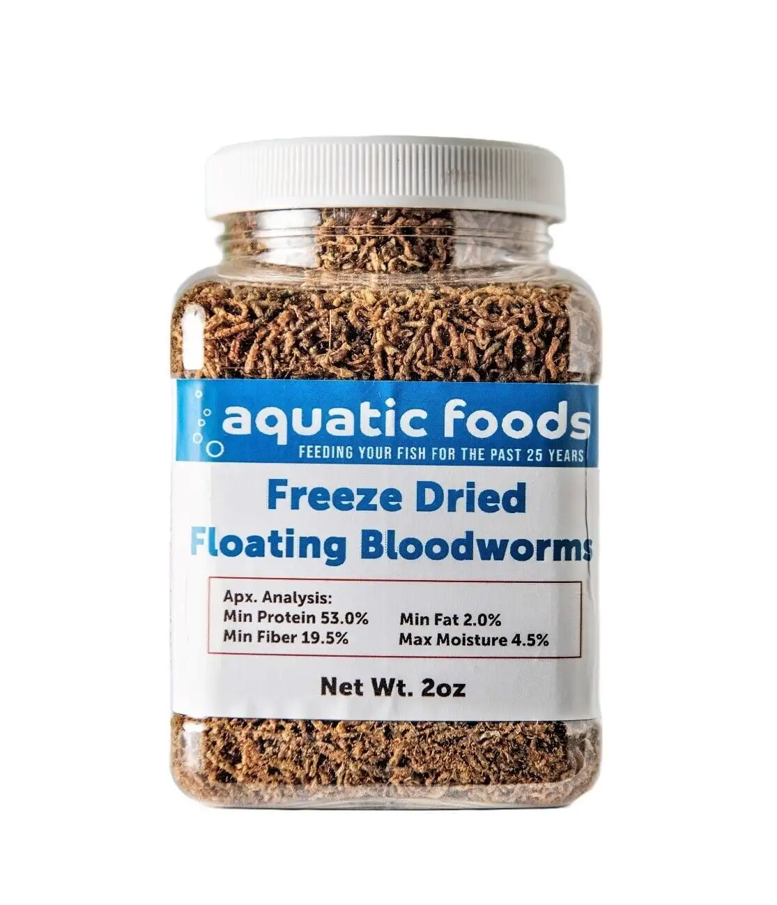 Bloodworms- Freeze Dried Grade A Floating Bloodworms for Discus. Cichlids. All Tropical Fish. Carnivore Plantsa?|2oz Small Jar