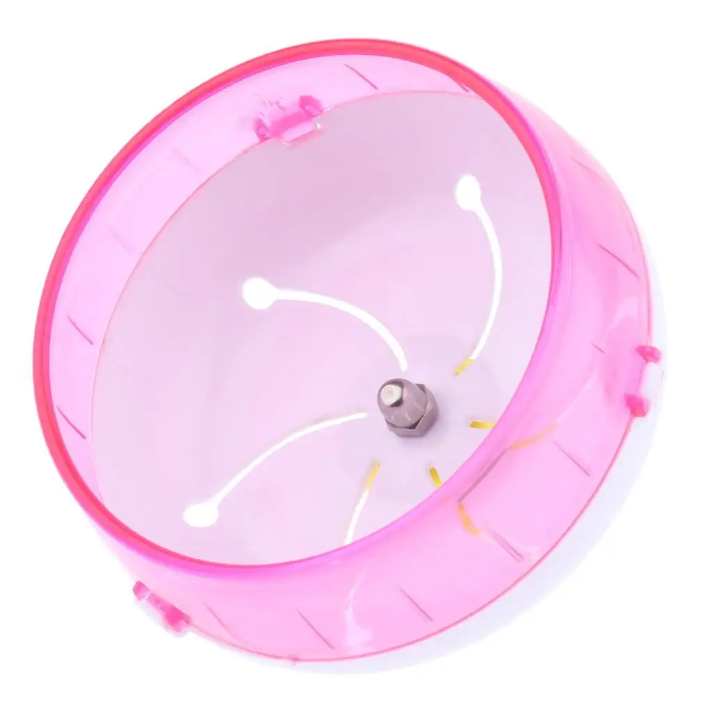 Quiet Hamster Mouse Gerbils Mice and Guinea Running Wheel Acrylic Pink