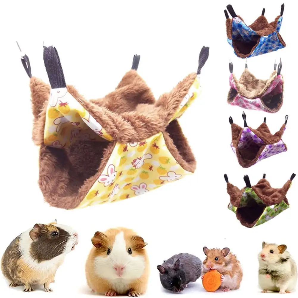 Dengjunhu Guinea Pig Rat Hammock Guinea Pig Hamster Ferret Hanging Hammock Guinea Pig Accessories for Small Animals Chinchilla Parrot Sugar Glider Ferret Squirrel