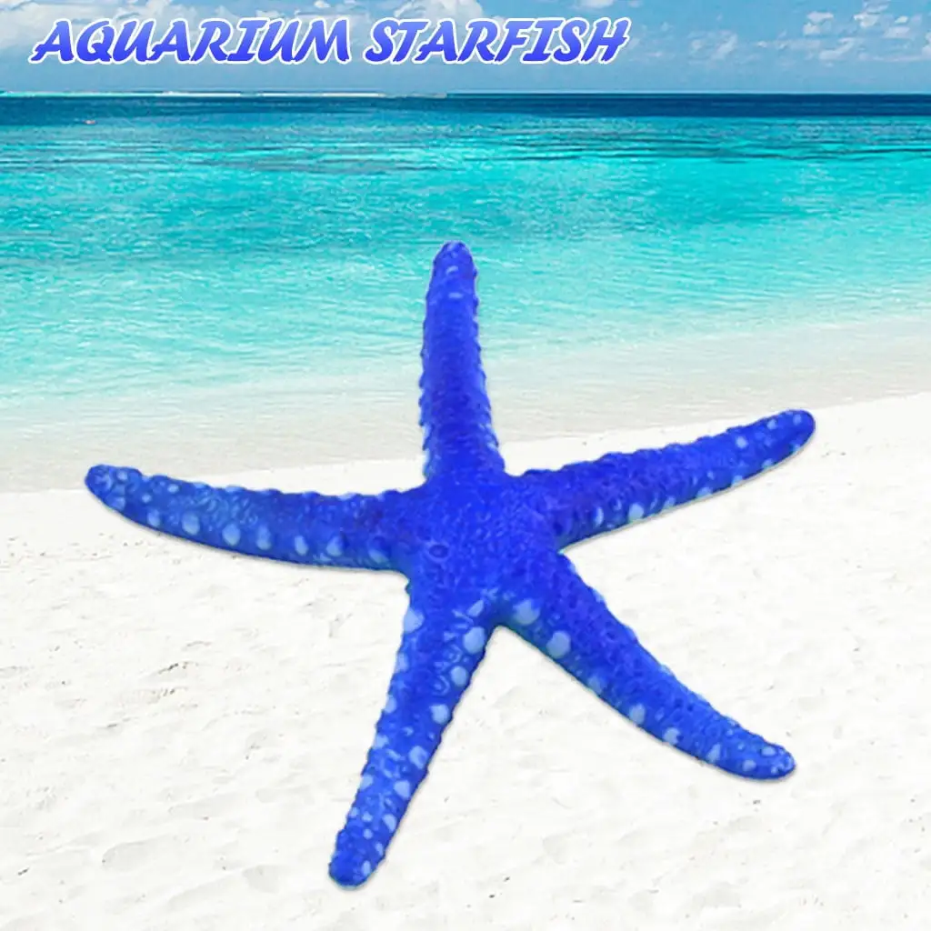 pgeraug simulated starfish fish tank decoration stars aquarium fish tank luminous stars aquarium accessories blue