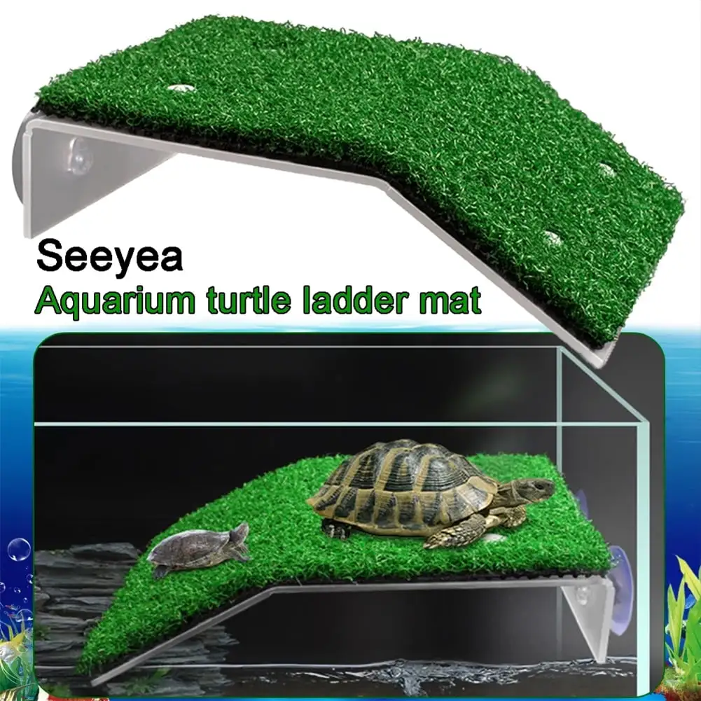 Turtle Basking Platform. Simulation Turf Climbing Turtle Drying Table